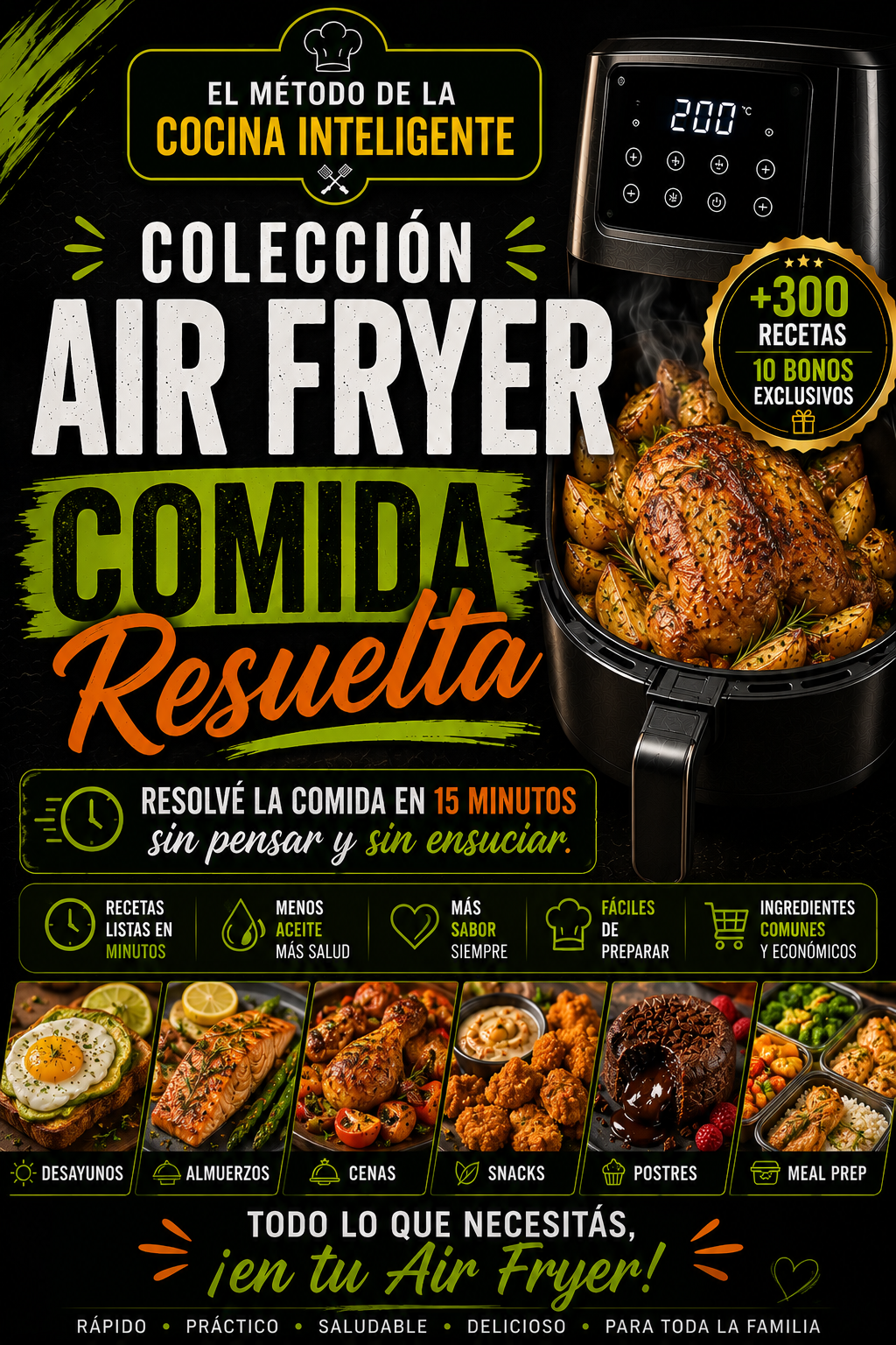 EL MÉTODO DE LA COCINA INTELIGENTE - COLECCIÓN AIR FRYER COMIDA RESUELTA